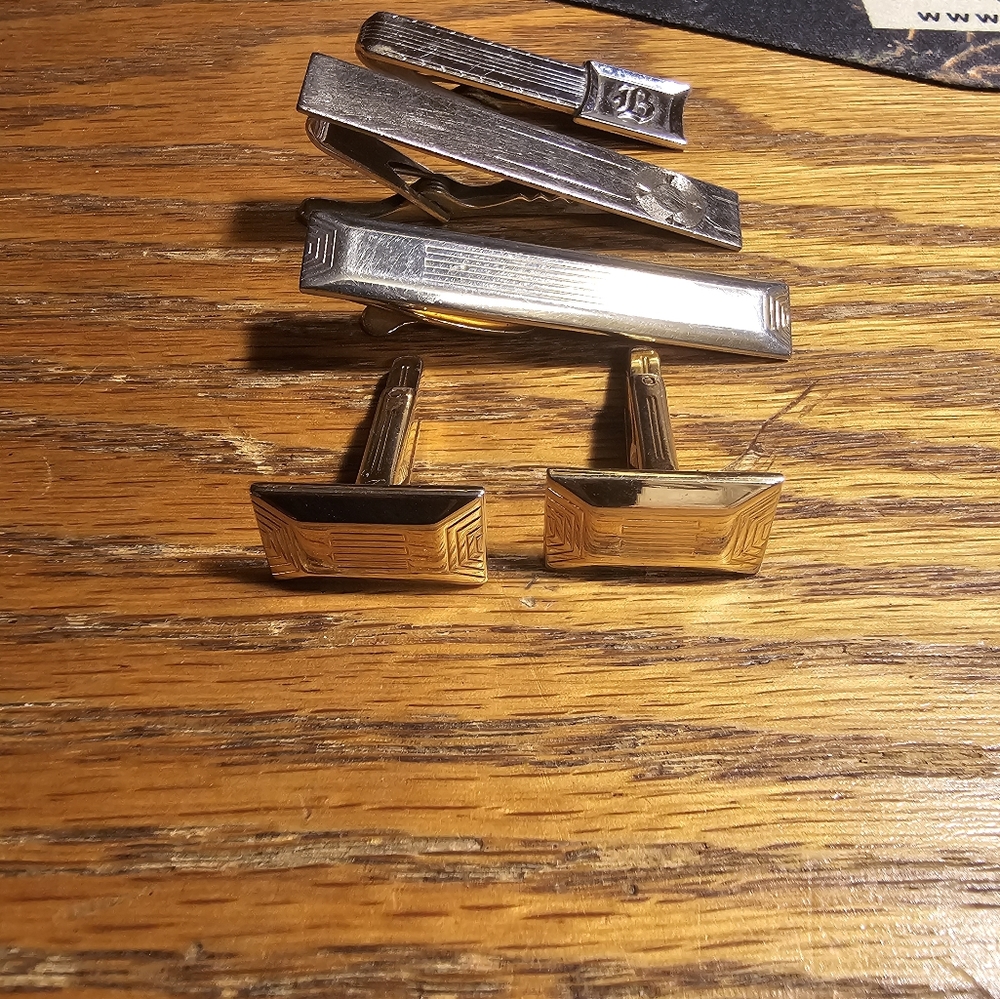 HICKOK & KREISLER Tie Clasps & Cuff Links (5 pcs)